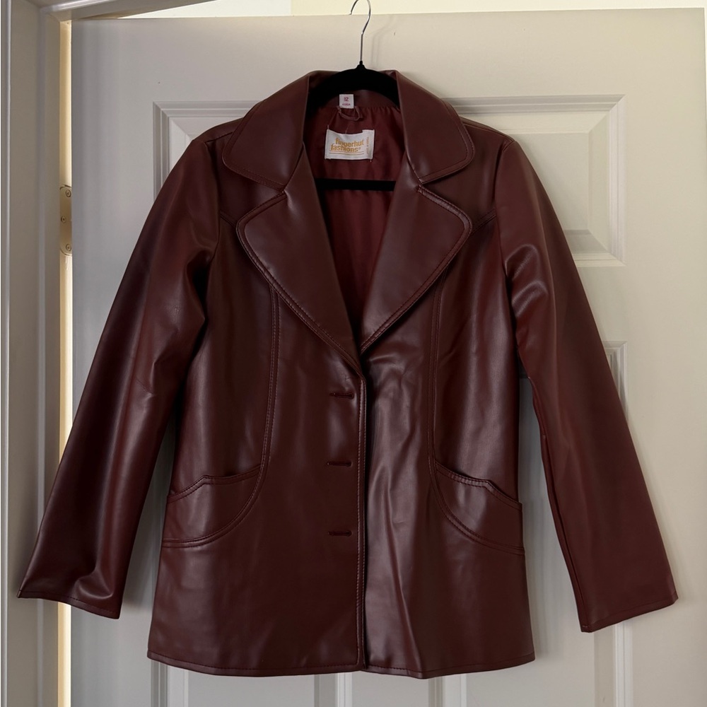 Deep Brown Leather Jacket